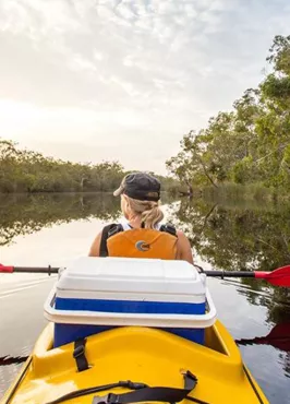 Kanu kapers noosa everglades canoe kayak tour queensland australia east coast backpacker